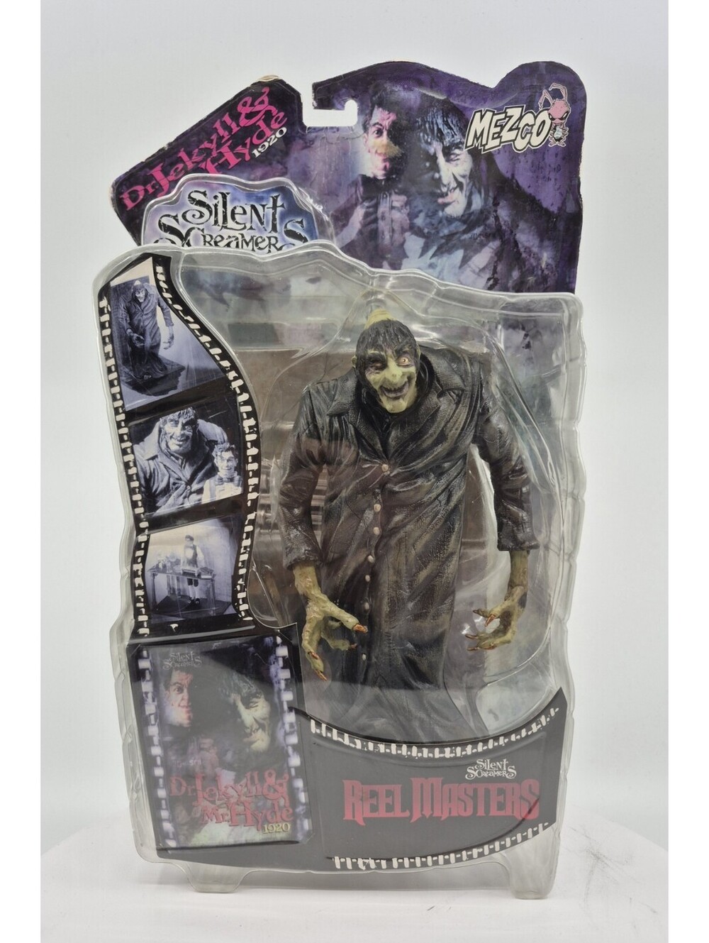 2001 Dr. Jekyll & Mr. Hyde Figure Mezco Silent Screamers Reel Masters NEW